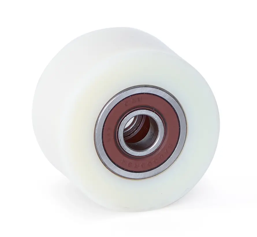 Nylon palletrol  80x50 - Asgatdiameter 17mm - Kogellager - Draagvermogen 500kg