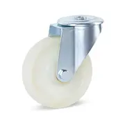 MESO Nylon zwenkwiel met centraal gat - 150mm - 350kg