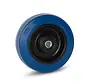 Blauw elastisch rubber wiel  - 100mm - 130kg