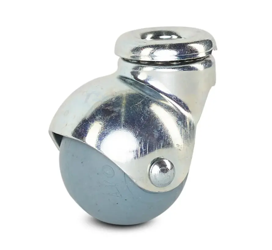 Stoel zwenkwieltje met centraal gat - 40mm - 30kg