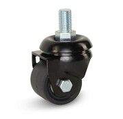 MESO Zwart nylon zwaarlast zwenkwiel met schroefdraad - 75mm - 600kg