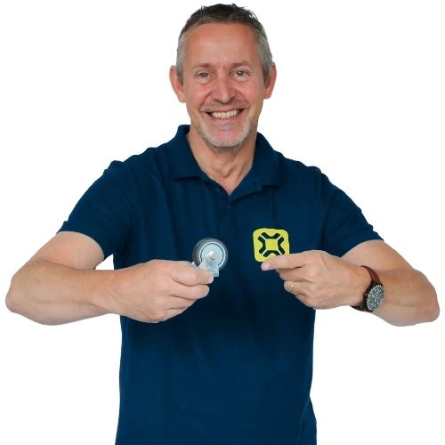 Zwenkwielen met boutgat