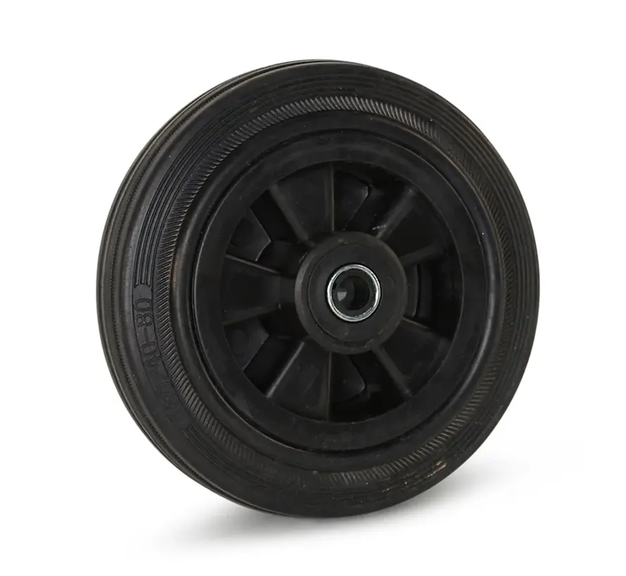 Rubber wiel - 160mm - 140kg