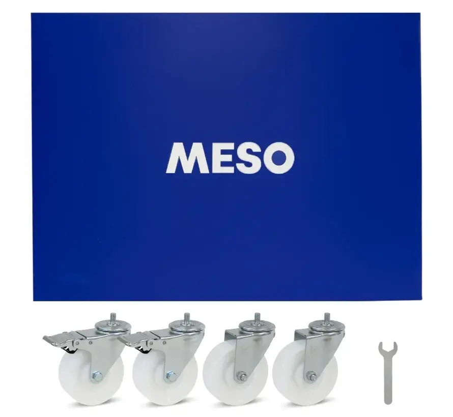 Meubelroller 2 x  geremd  - Nylon wiel - 800mm x 600mm - 400kg