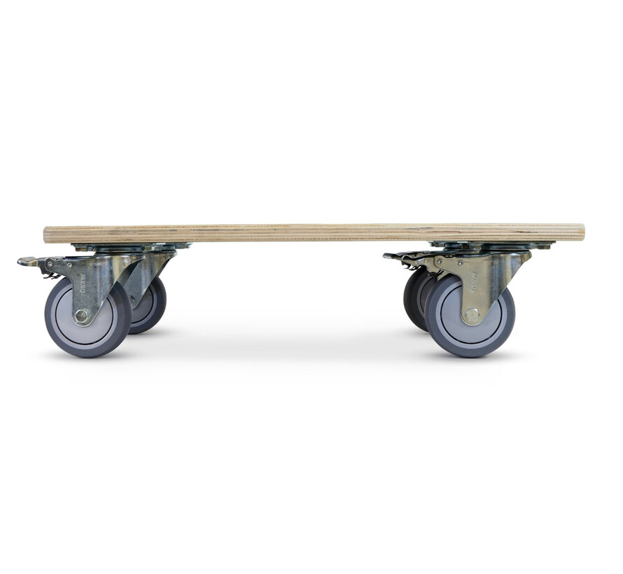 Meubelroller 4x geremd - TPR wiel - 575mm x 350mm - 350kg