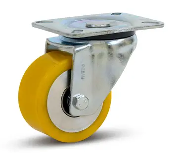 MESO PU zwaarlast zwenkwiel met topplaat - 80mm - 300kg