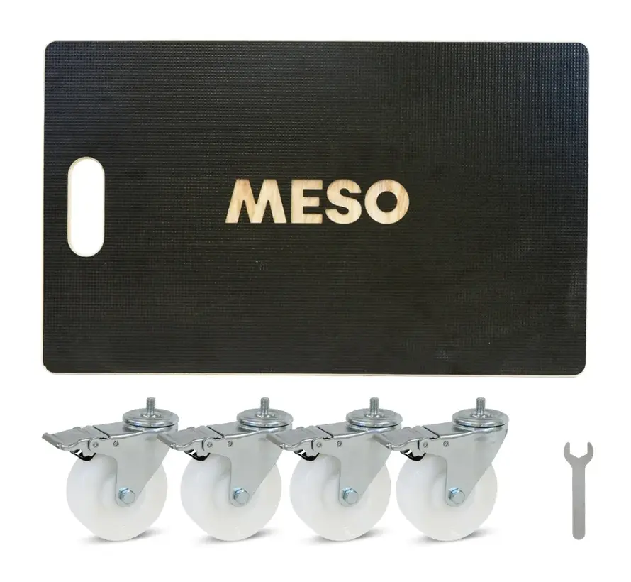 Meubelroller 4 x geremd - Nylon wiel - 575mm x 350mm - 400kg