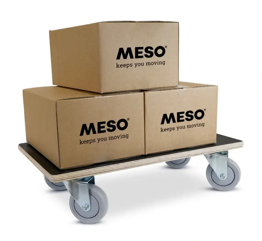 Meubelroller - Rubber wiel - 575mm x 350mm - 350kg