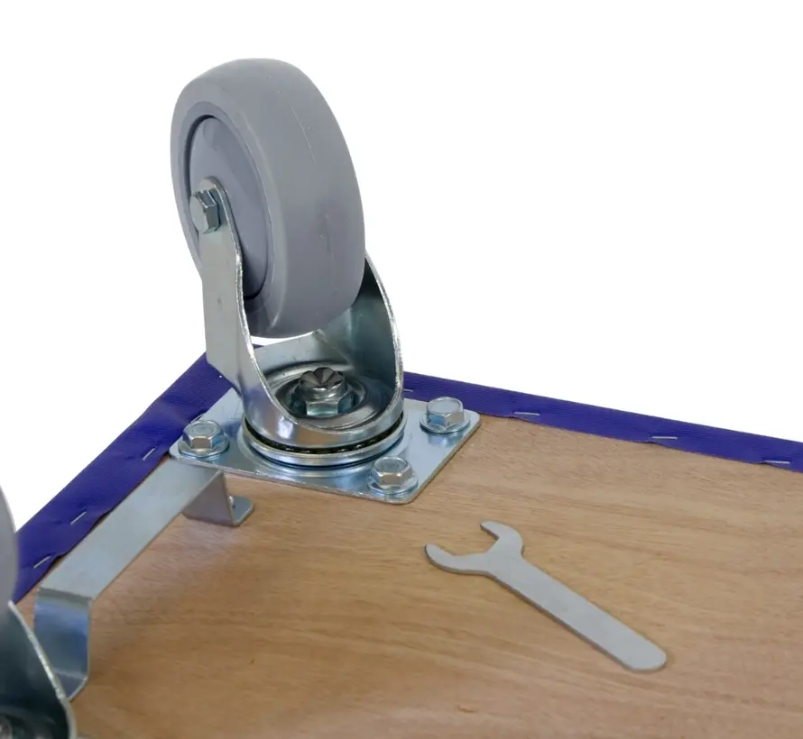 Meubelroller - Rubber wiel - 600mm x 350mm - 350kg