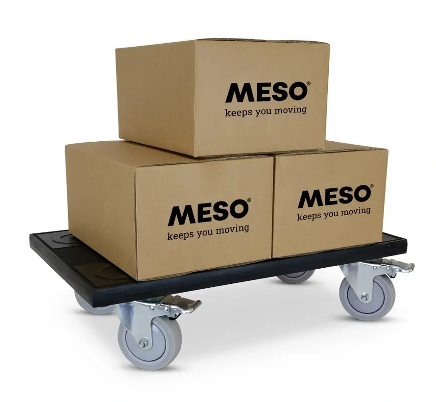 Meubelroller - Rubber wiel - 580mm x 350mm - 350kg