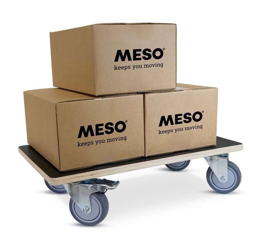 Meubelroller  2 x geremd - TPR wiel - 575mm x 350mm - 350kg