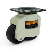 MESO Zwart nylon hef zwenkwiel met topplaat - 62mm - 500kg