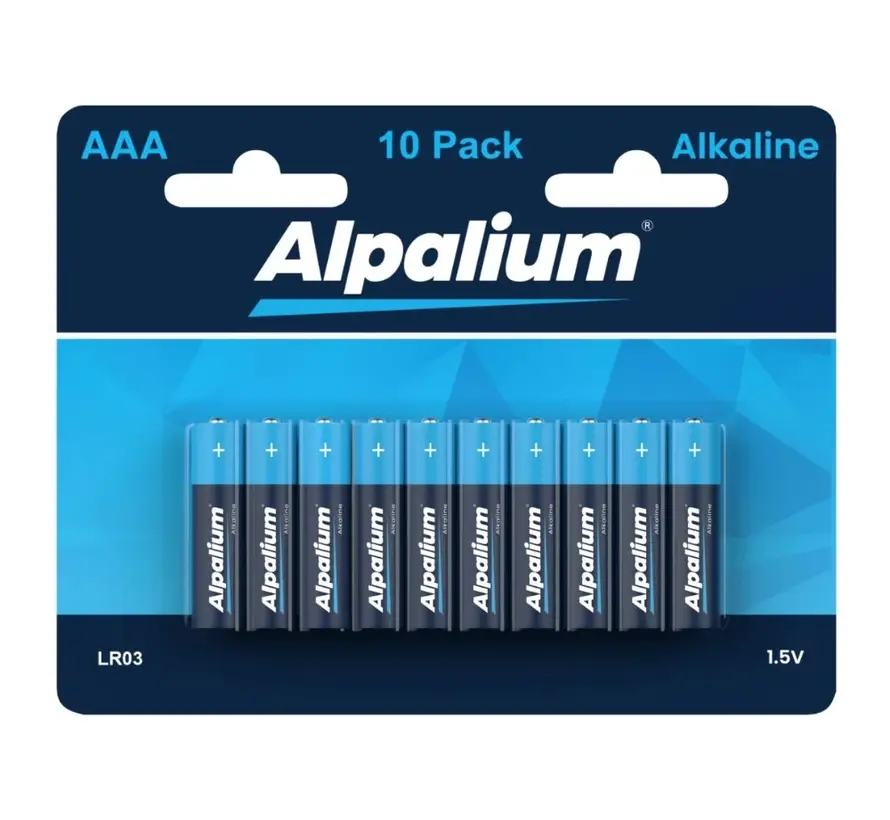 Alkaline batterij AAA -LR03  - 1,5V (10 stuks)