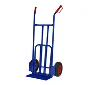 MESO Steekwagen blauw - incl. klep - Max 200 kg - Luchtband Rood/Zwart