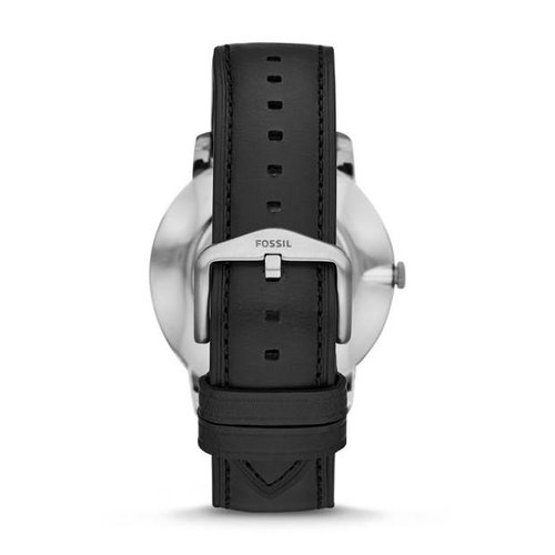 Fossil The Minimalist Carbon Series Three-Hand - Black Leather Watch
