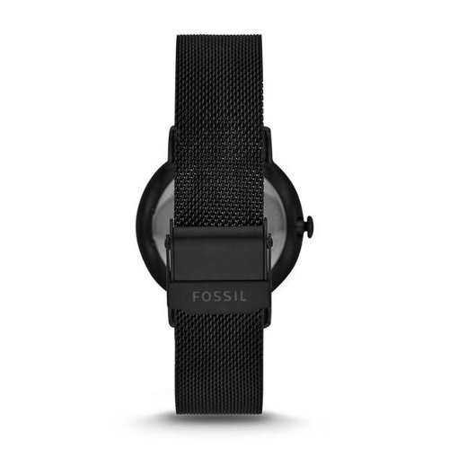 Fossil Neely Three-Hand Black Stainless Steel Watch