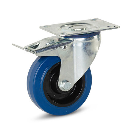 Elastic rubber wheels