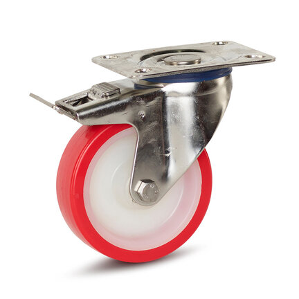 PU stainless steel castors