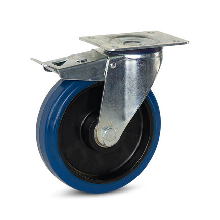 Blue elastic rubber wheels