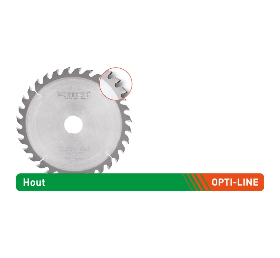 OPTI-LINE HM saw blade - Ø160x2,2x20 - Z=48 - TF-Uni