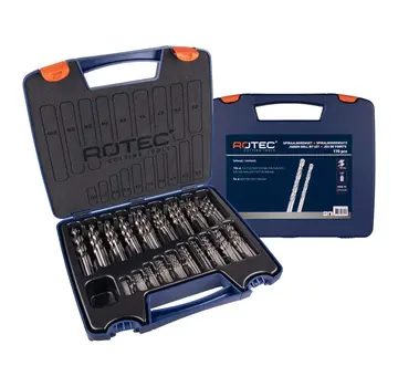 HSS-G spiral drill bit set - DIN 338 - Type N - Blank - 170-piece