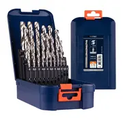 HSS-G spiral drill bit set - DIN 338 - Type N - Blank - 25 pieces