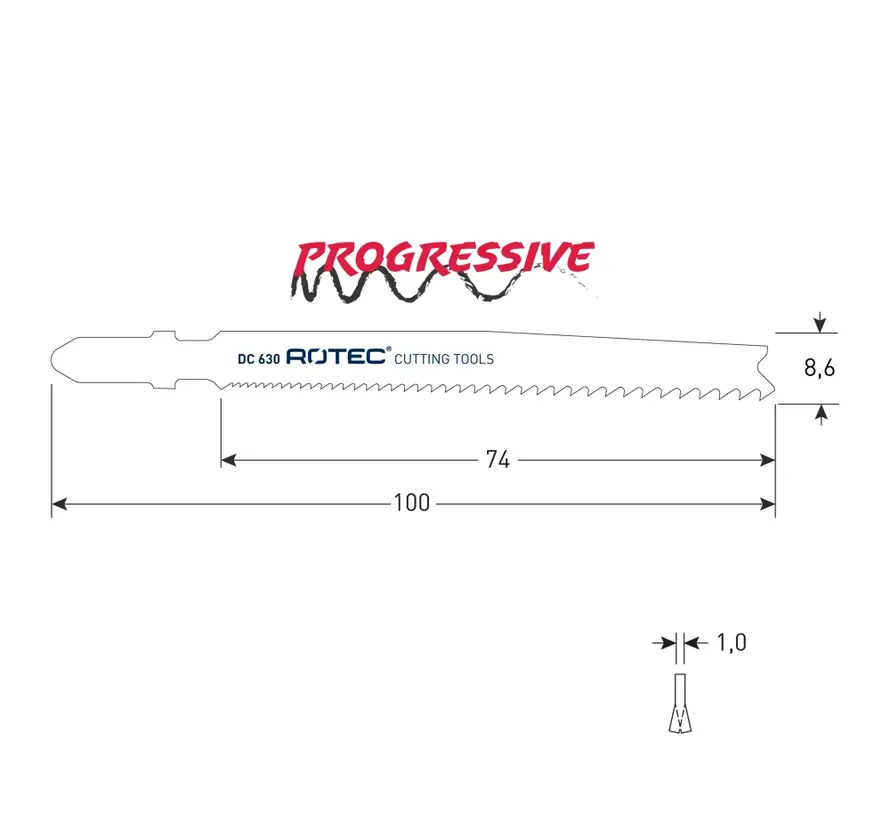 Jigsaw blade - DC630 / T123X (5 pieces)