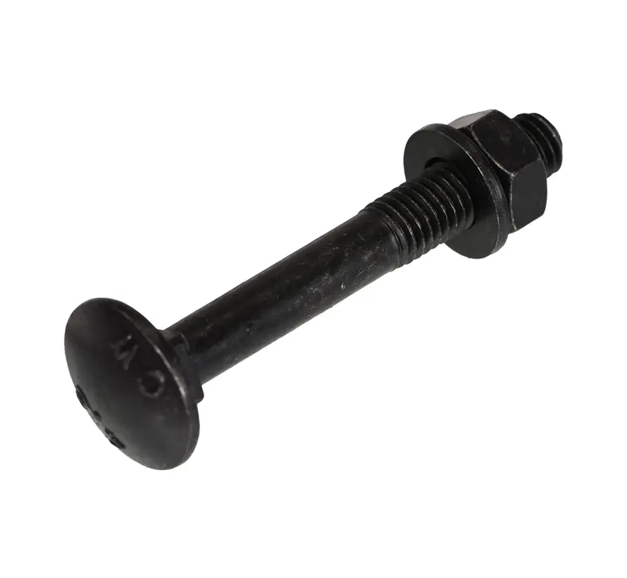 Blackline - Lock bolt - Nut - Washer - HCP - Black - M8X80 (25 pieces)