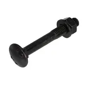 Blackline - Lock bolt - Nut - Washer - HCP - Black - M6X50 (25 pieces)