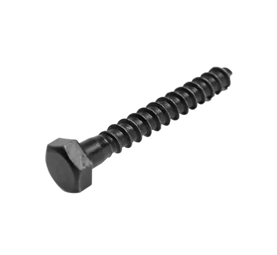 Blackline - Wood threaded bolt - HCP - Black - 6X30 (25 pieces)