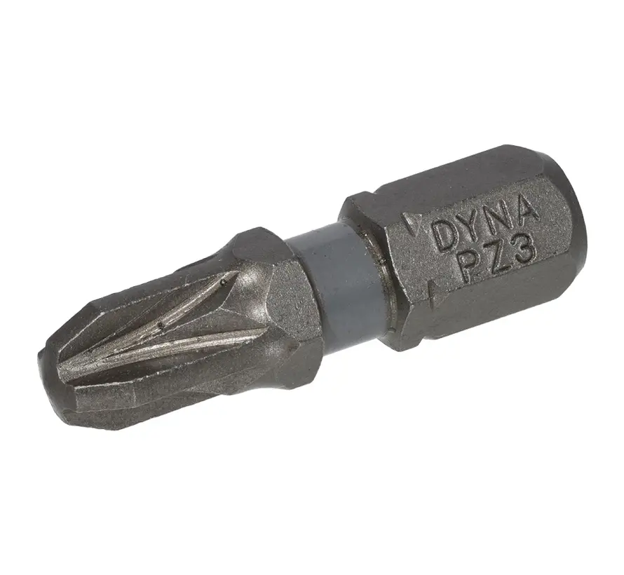 Dynaplus - Screw bit 25MM - PZ-3 Grey (10 pieces)