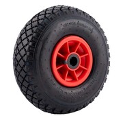 MESO Hand truck wheel / Handcart wheel 3.00-4  - Pneumatic tire Red/Black
