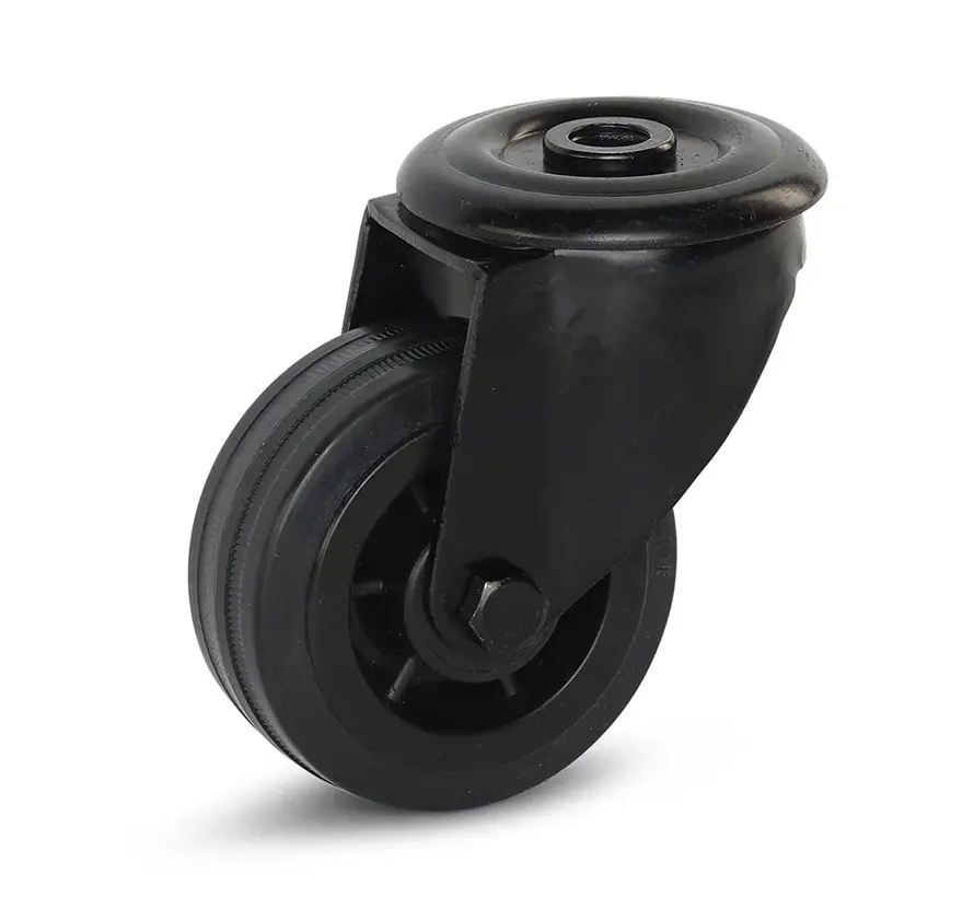 Rubber swivel castor 80 mm - RP5-80Z