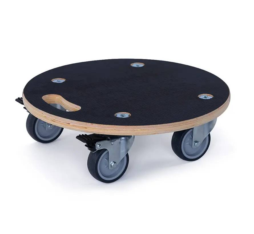 MESO Furniture dog - Round - Braked - TPR Rubber wheel - Max 250kg
