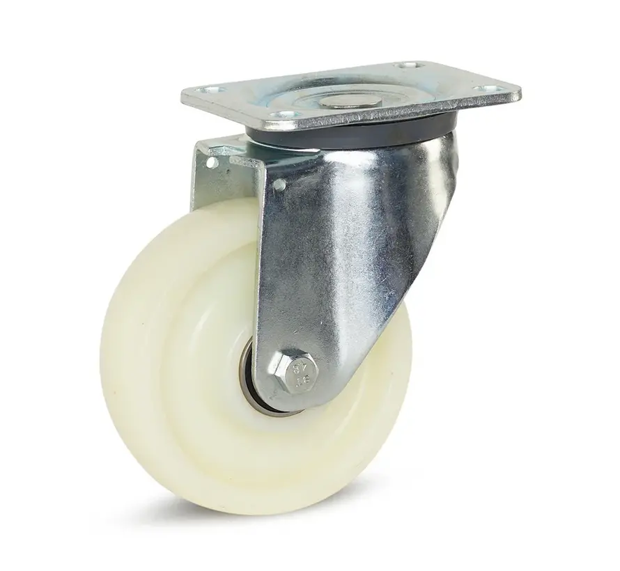 Nylon heavy duty swivel castor with top plate - 150mm - 700kg