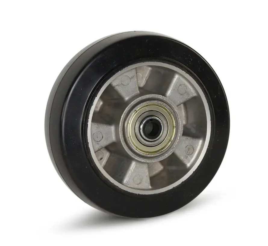 Black elastic wheel 150 mm - RA1-150