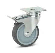 MESO Furniture swivel castor with brake 100 mm - 90 kg