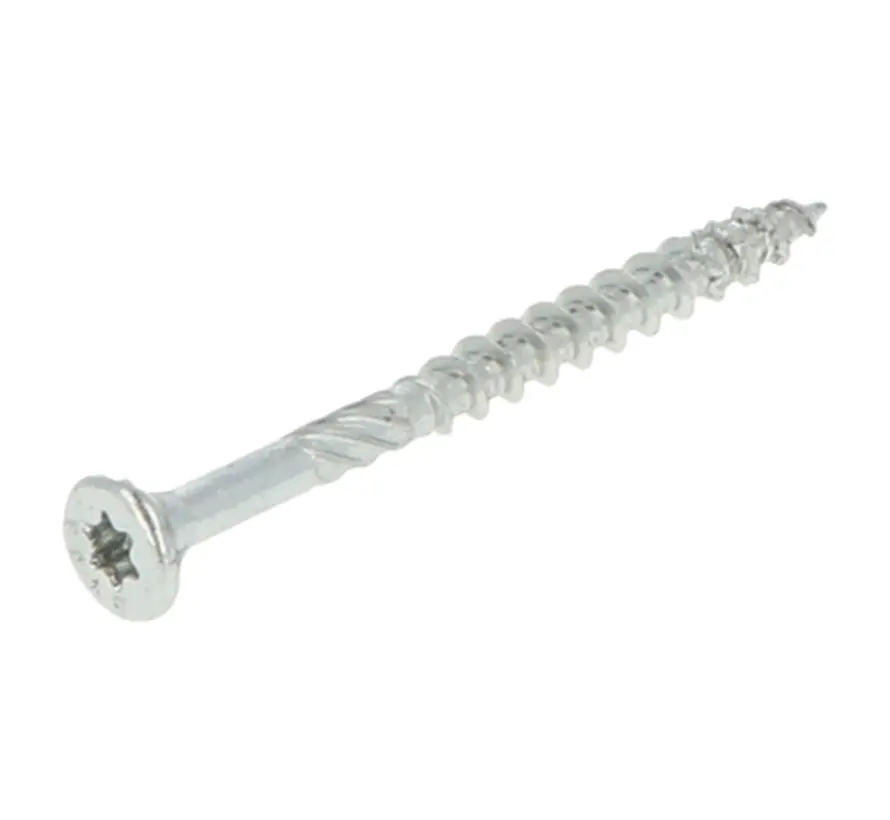 Dynaplus - Uni screws - Torx 25 flat head - 5 x 60mm - Zinc-plated - Part thread (200 pieces)
