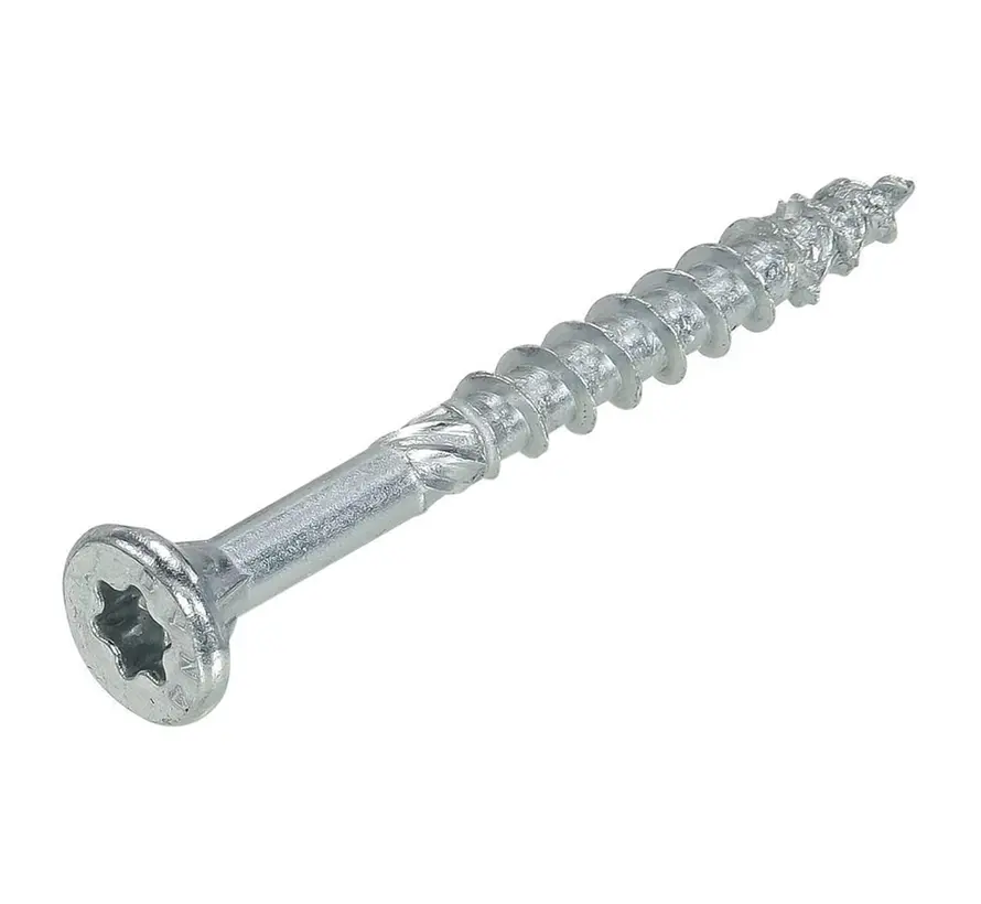 Dynaplus - Uni screws - Torx 20 flat head - 4 x 50mm - Zinc-plated - Part thread (200 pieces)