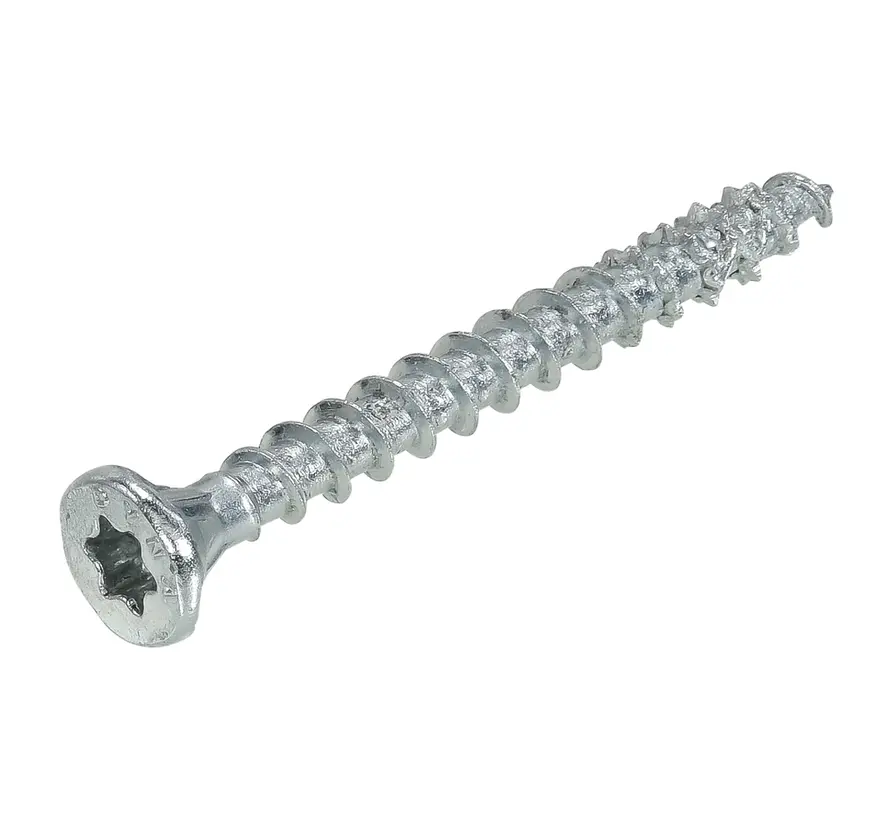 Dynaplus - Uni screws - Torx 20 flat head - 4 x 16mm - Zinc-plated - Gold thread (200 pieces)