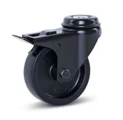 MESO Furniture swivel castor black with brake 75 mm - 60 kg