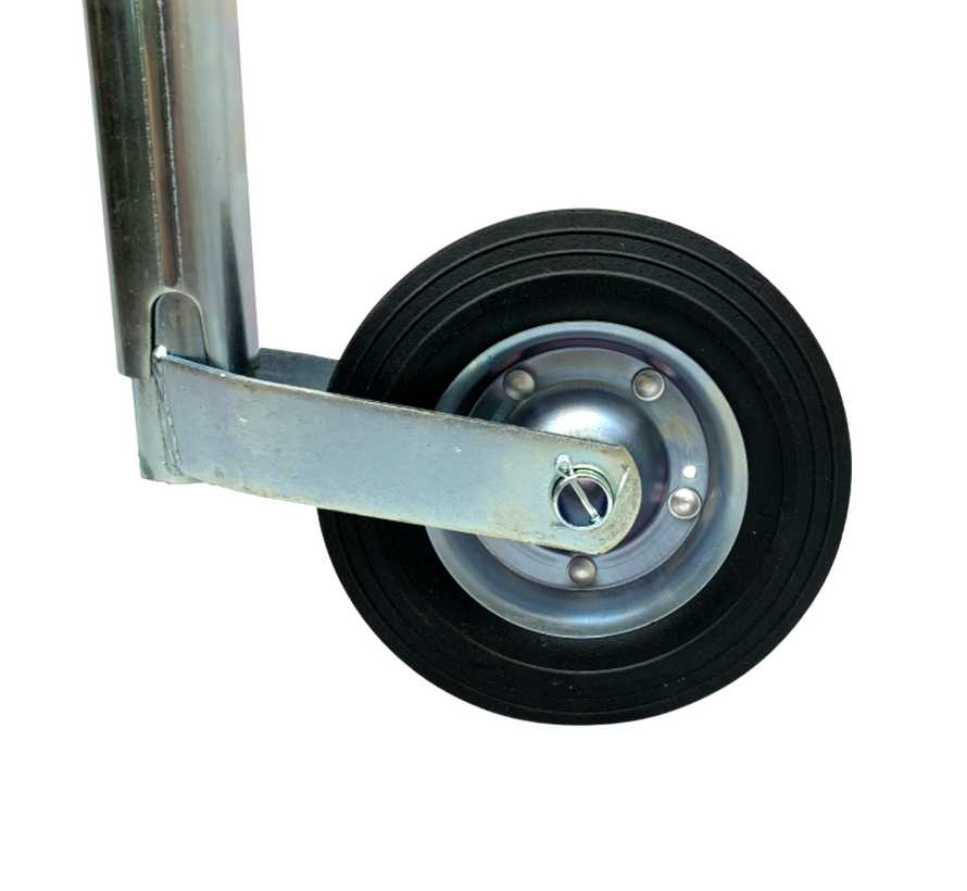 Jockey wheel on steel Rim 48mm