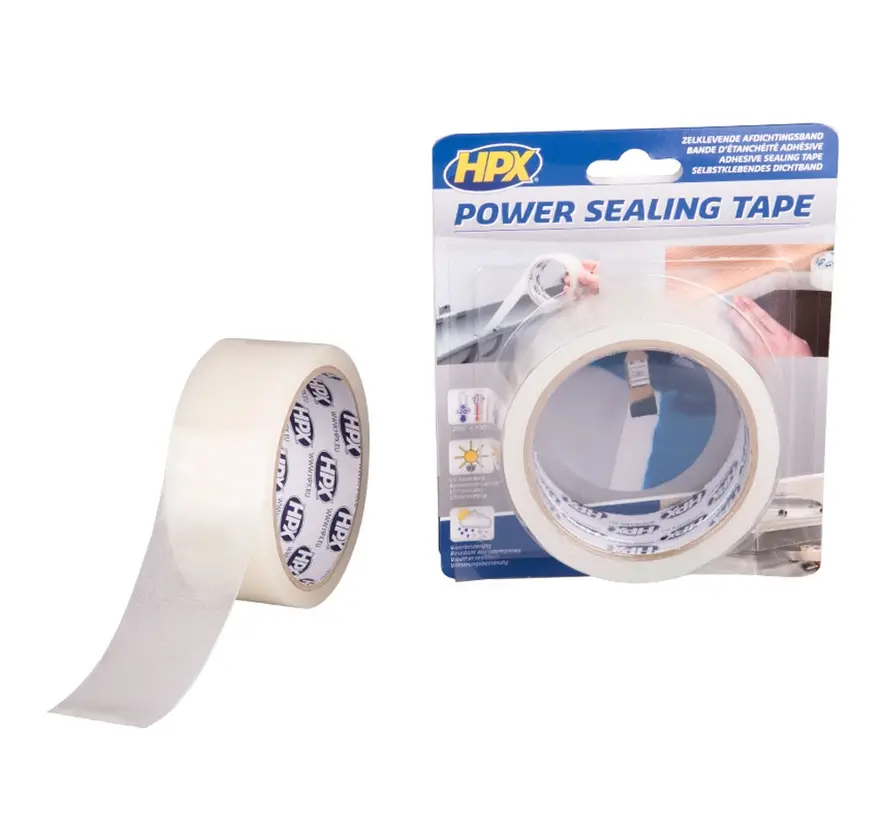 Single-sided sealing tape - semi-transparent - 38mm x 1.5m