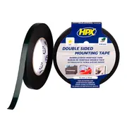 HPX Double-sided fixing tape - Black - 12mm x 10m