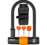 Xolid U-lock with keys - Orange Black