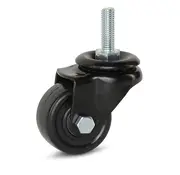 MESO Black nylon swivel castor with thread - 50mm - 150kg