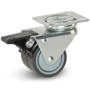 MESO Twin swivel castor with brake 50 mm - 90 kg