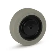 MESO Grey rubber wheel black housing - 125mm - 180kg