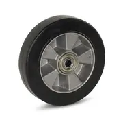 MESO Black elastic rubber loose wheel - 200mm - 450kg