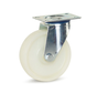 Nylon swivel castor with top plate - 80mm - 130kg